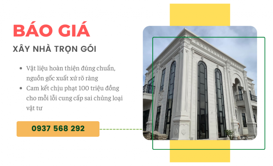 Báo Giá Xây Nhà Trọn Gói