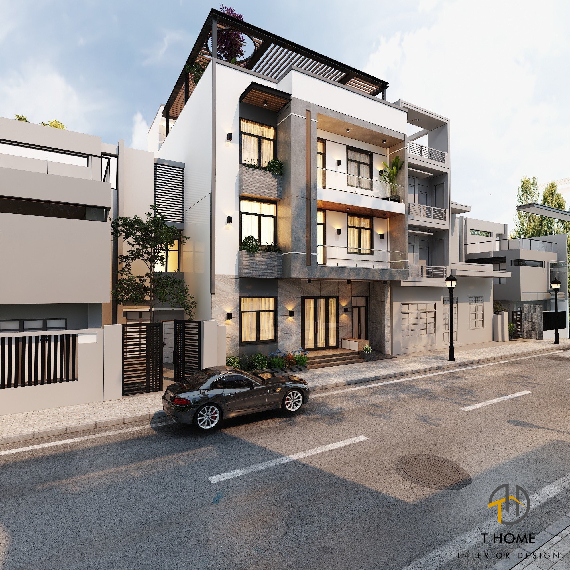 Thiết Kế Nhà Phố Chị Nhung Vũng Tàu Phong Cách Hiện Đại  Thiết Kế Nhà Phố Chị Nhung Vũng Tàu Phong Cách Hiện Đại