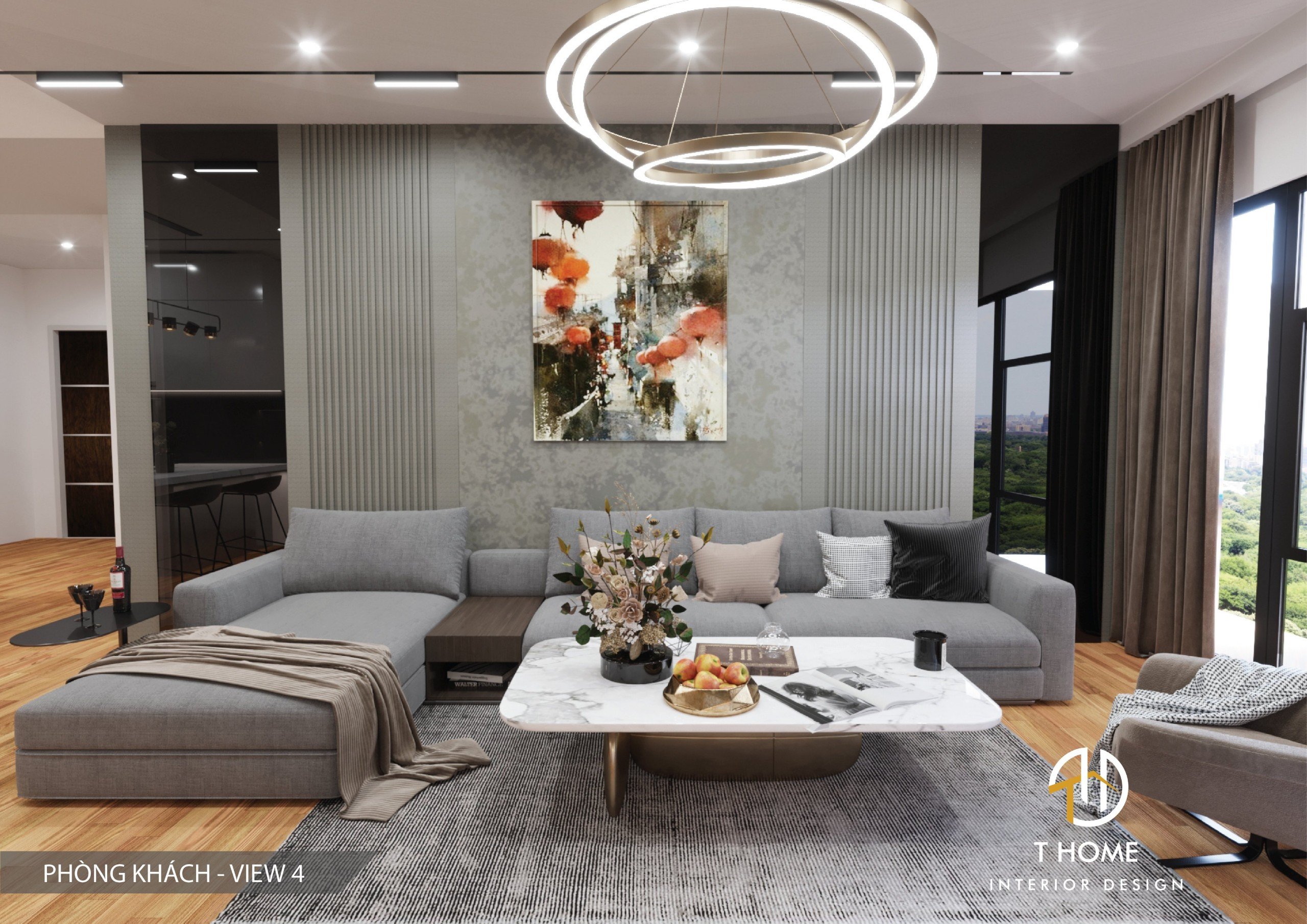 Thiết kế căn hộ 2 phòng ngủ Sora Bình Dương Thiết kế căn hộ 2 phòng ngủ Sora Bình Dương